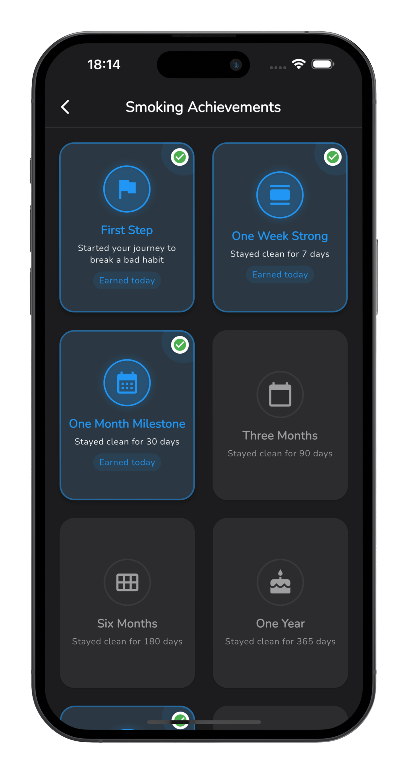 SobrMate milestone celebrations